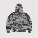Corteiz Diplomatic Zip Hoodie Washed Camo