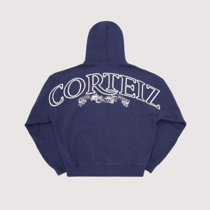 Corteiz Superior Royale Zip Hoodie Navy