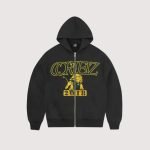 Cortiez Lion Varsity Zip Hoodie Black