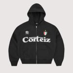 Corteiz Ghini Zip Hoodie Black