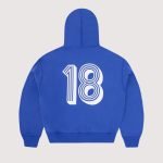Corteiz Ghini Zip Hoodie Royal Blue