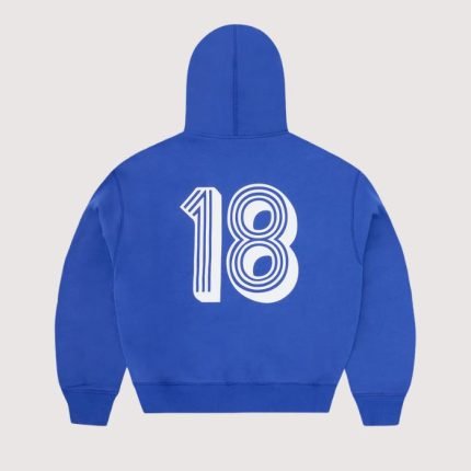 Corteiz Ghini Zip Hoodie Royal Blue