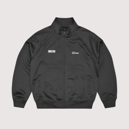 Corteiz Guerillaz Moses Track Jacket Black