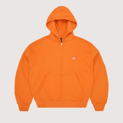 Corteiz Mini Island Zip Hoodie Orange