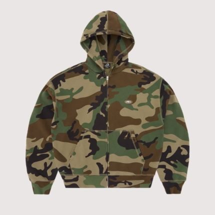 Corteiz Mini Island Hoodie Woodland Camo