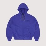Corteiz Island Knockout Zip Hoodie Indigo Blue