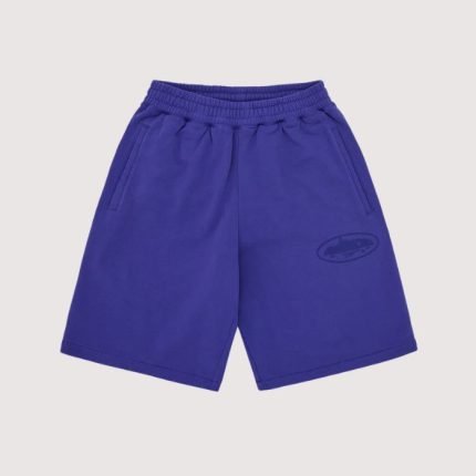 Corteiz Island Knockout Sweatshort Indig Blue