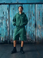 Corteiz Mini Island Zip Hoodie Forest Green