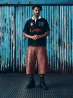 Corteiz Ardwear Leather Short Rust