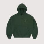 Corteiz Mini Island Zip Hoodie Forest Green