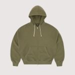 Corteiz Diplomatic Zip Hoodie Olive