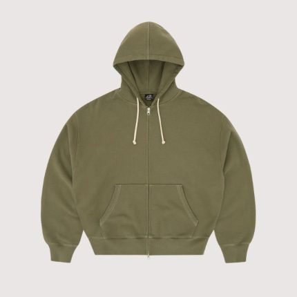 Corteiz Diplomatic Zip Hoodie Olive