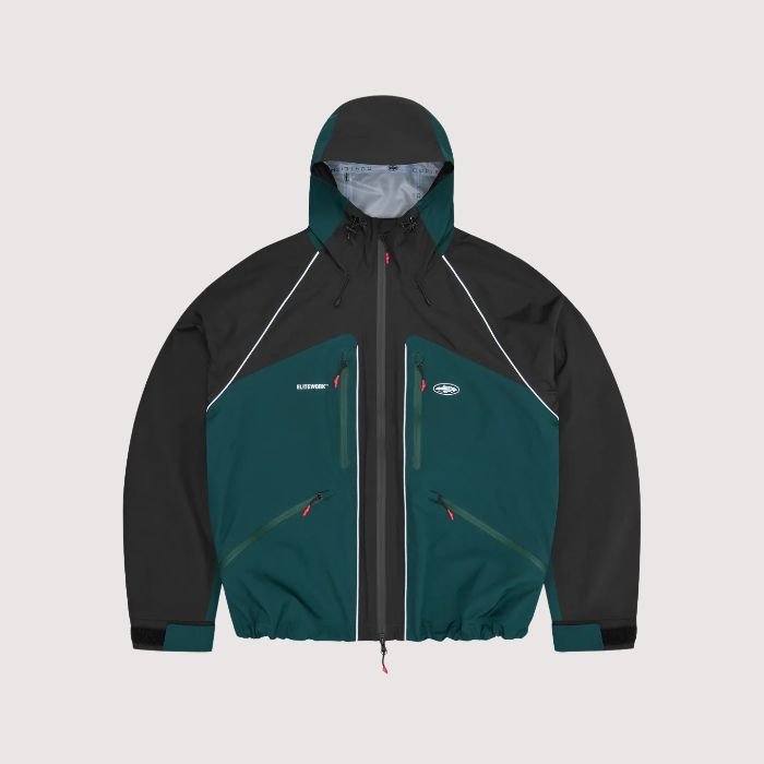 Corteiz Elitework™ Apex Shell Jacket Black/Green Corteiz Elitework™ Apex Shell Jacket Black/Green