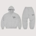 Corteiz Alweiz Zip Tracksuit Heather Grey
