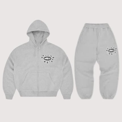 Corteiz Alweiz Zip Tracksuit Heather Grey